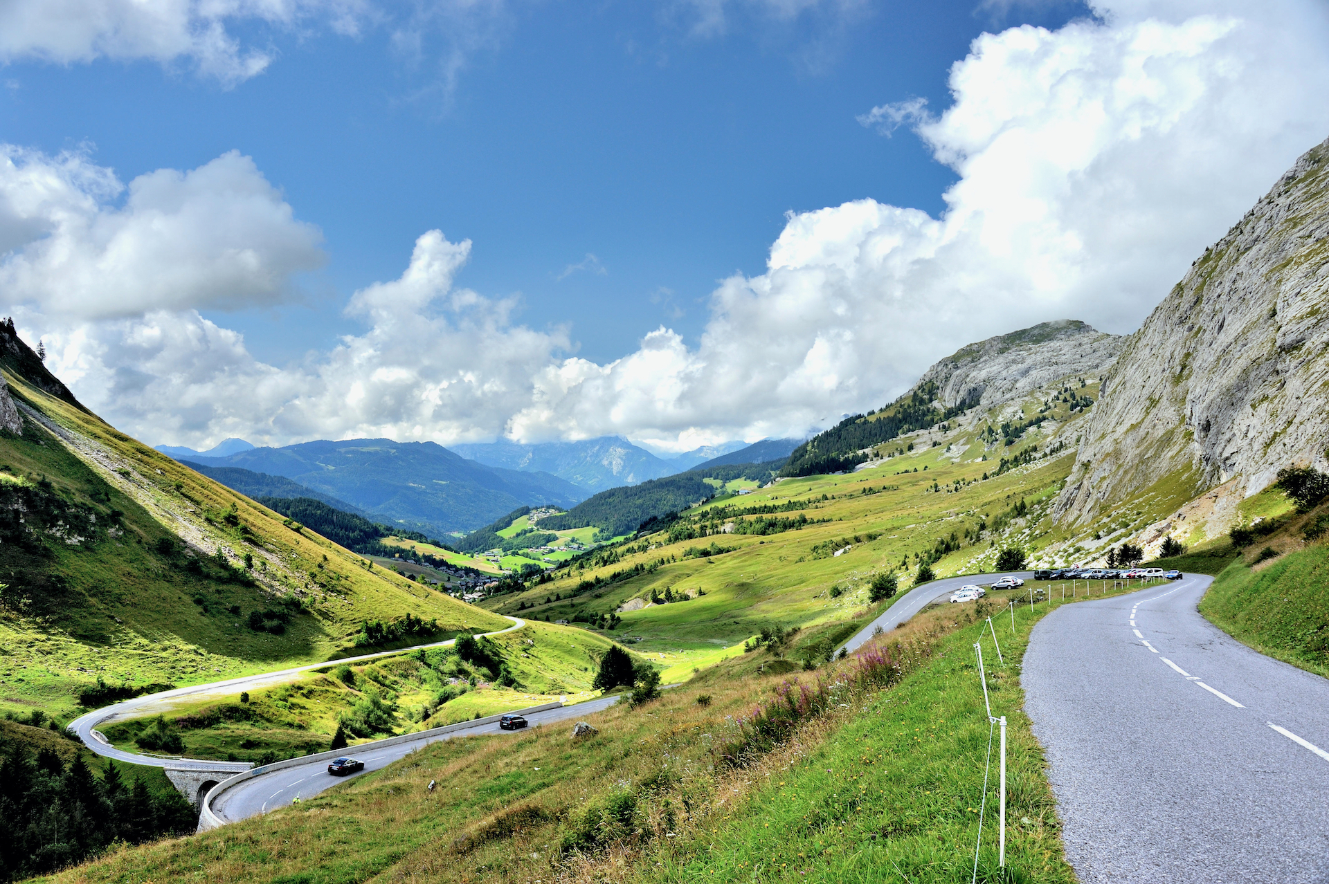 Descent to Le Grand Bornand from the Col de la Colombière