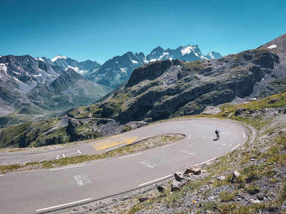 La descente du Galibier vers le Lautaret
