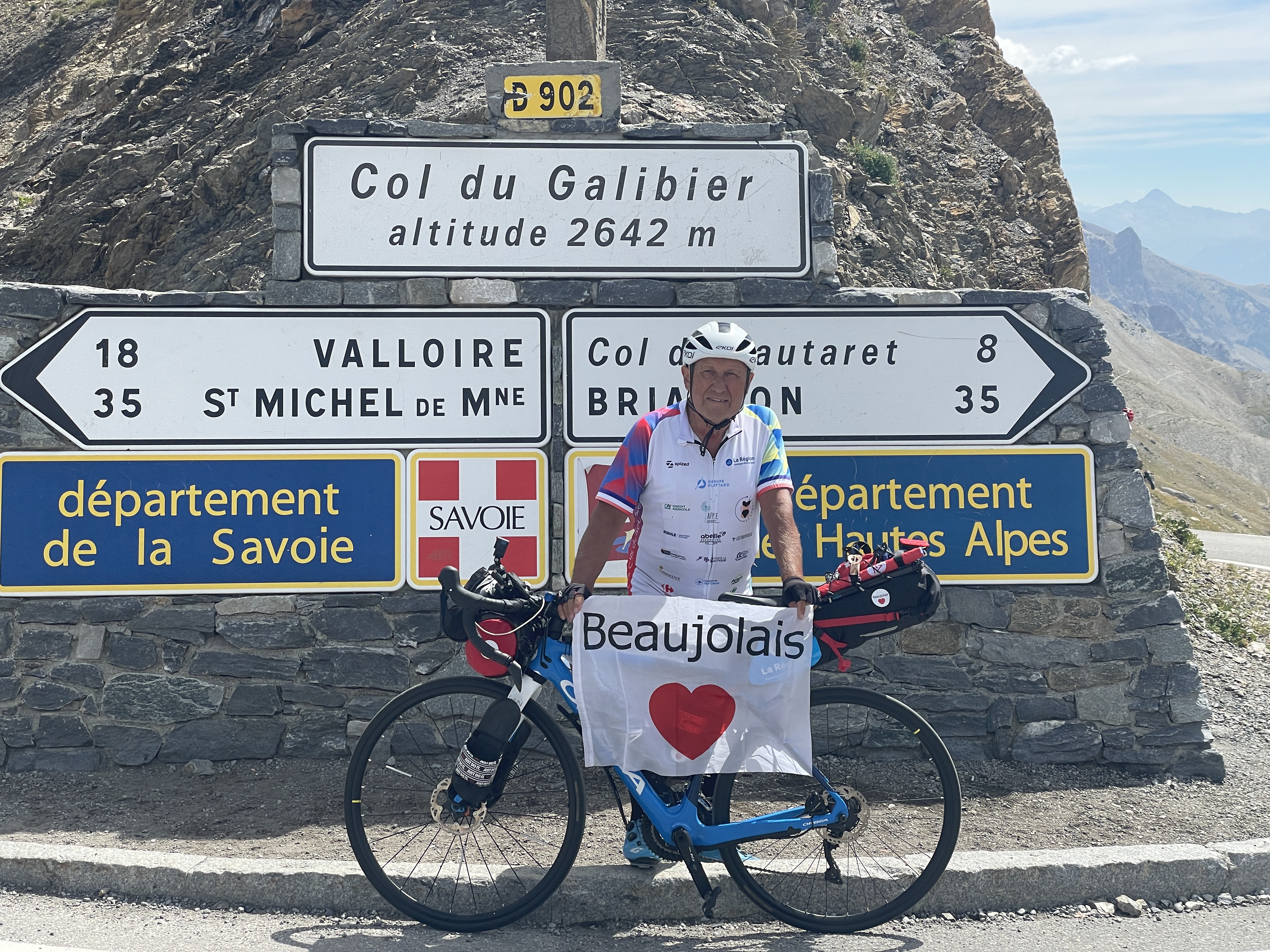 Papy Robert au col du Galibier