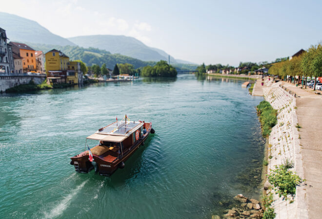 Bateau sur le Rhône