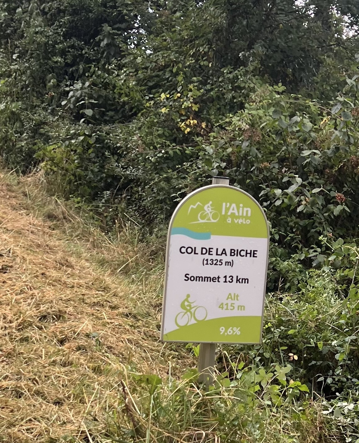 Cycliste au col de la Biche
