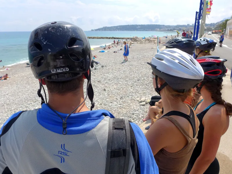 Arrivée a la Méditerranée à vélo