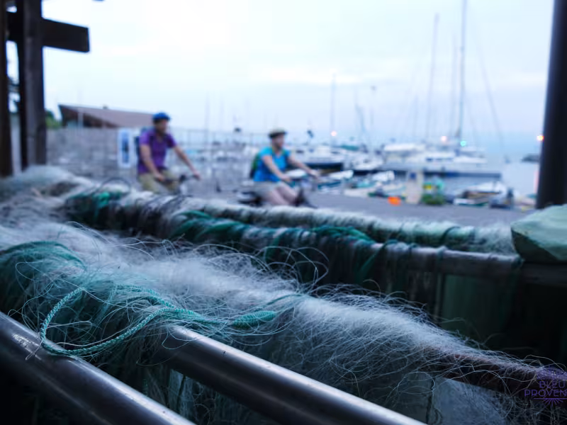 Sur le port de Thonon-les-Bains en gravel