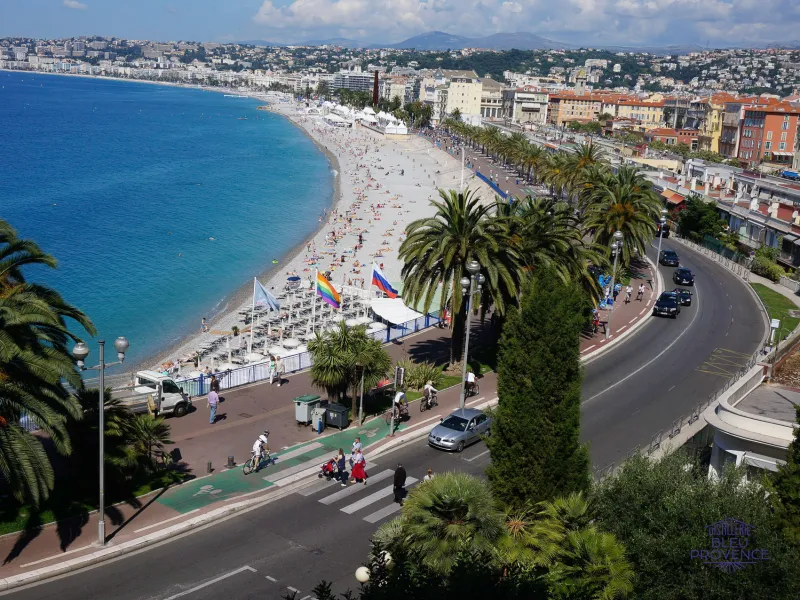La Promenade des Anglais depuis la Tour Bellanda a Nice