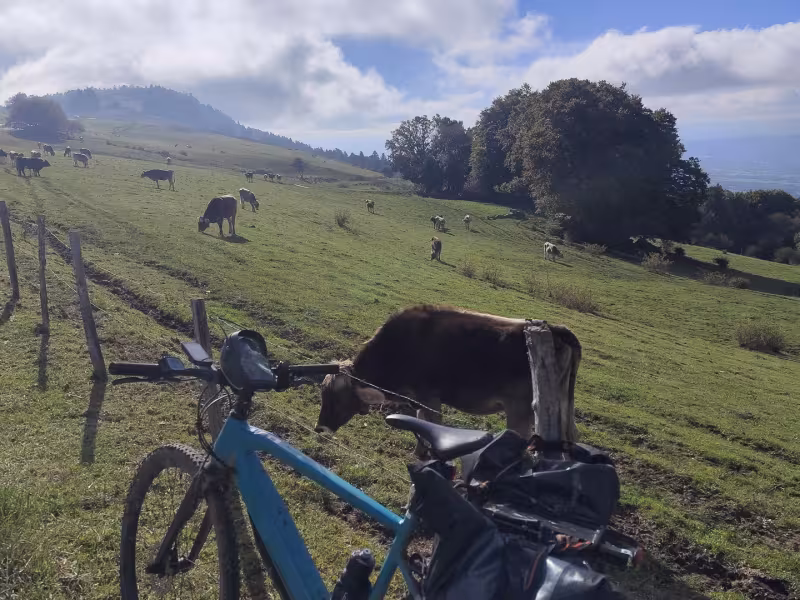 Sur le Salève à vélo