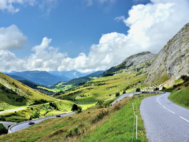 Descente vers le Grand Bornand depuis le Col de la Colombière