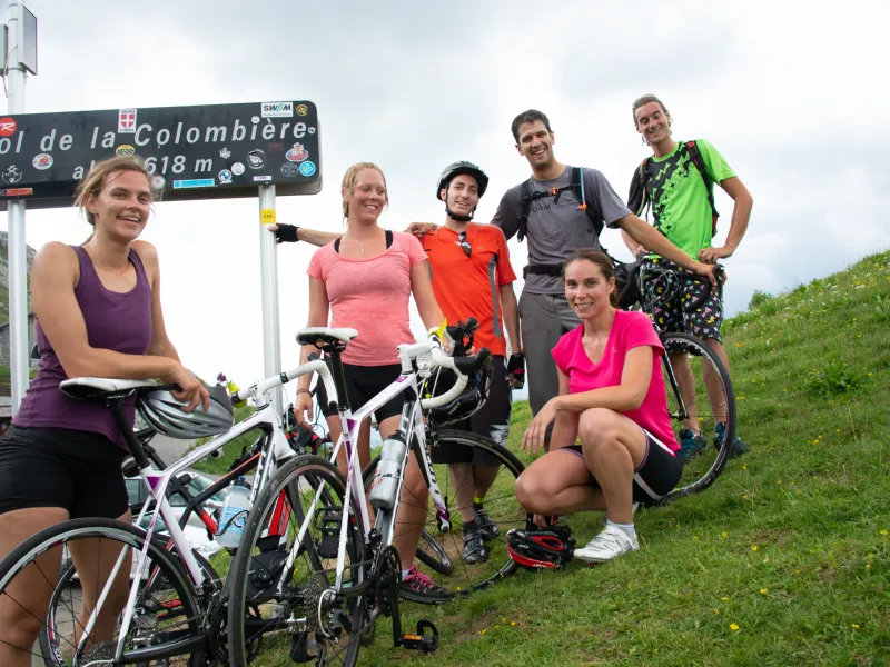 Fierté d'avoir gravi la Colombière