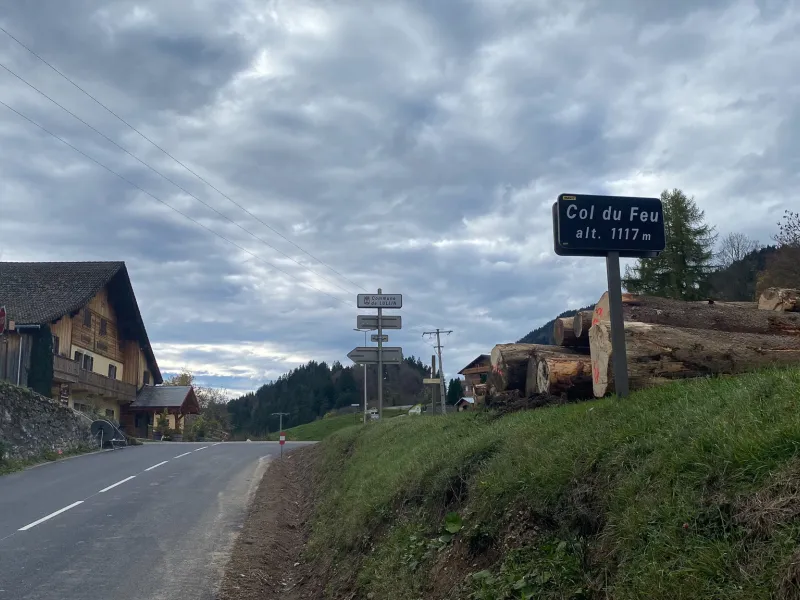Le Col du Feu, 1er col du parcours
