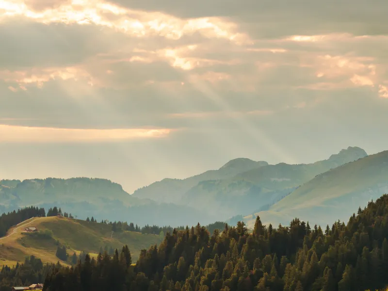 Panorama depuis col de Joux Plane