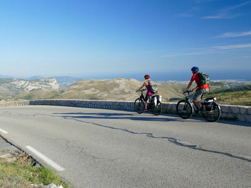 Panorama sur la Cote d'Azur depuis le Col de Vence