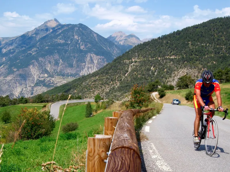 Premières rampes du col de Vars
