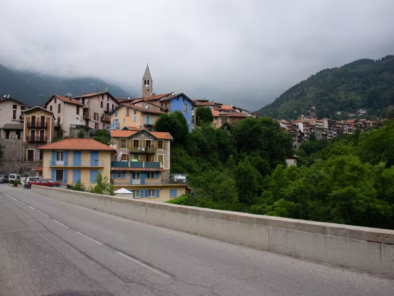 Arrivée à Saint-Martin-Vésubie