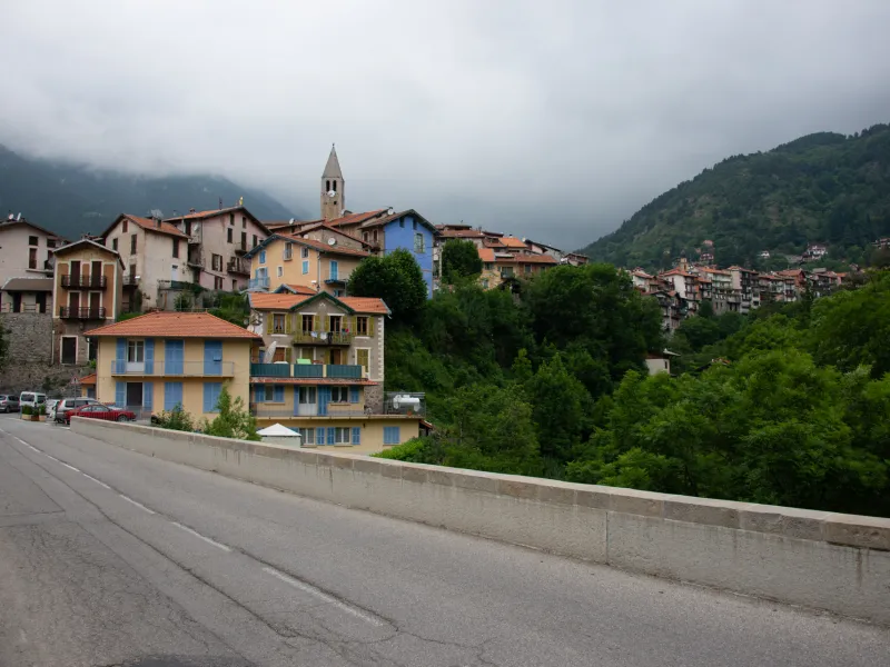 Arrivée à Saint-Martin-Vésubie
