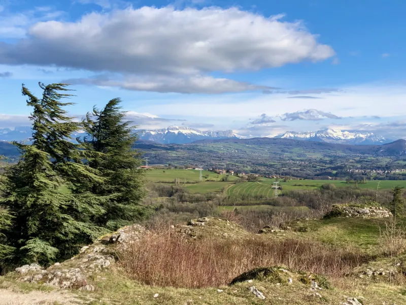 Vue sur les Alpes depuis Chaumont