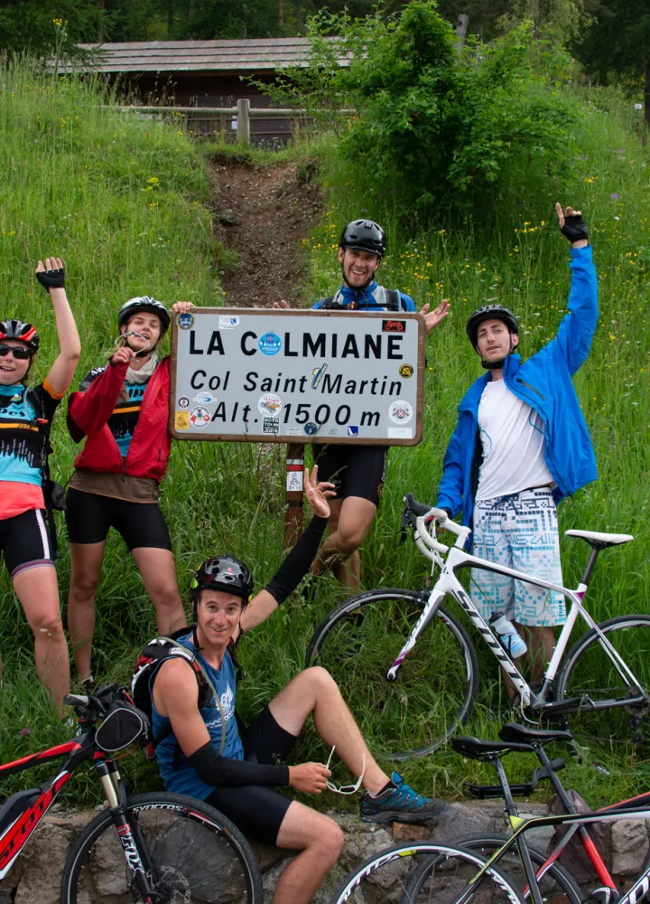 Célébration au passage du col Saint-Martin