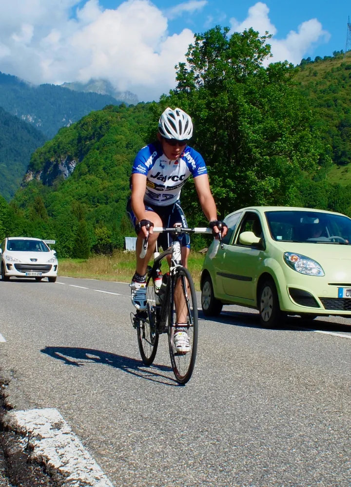 En sécurité a vélo sur la RGA