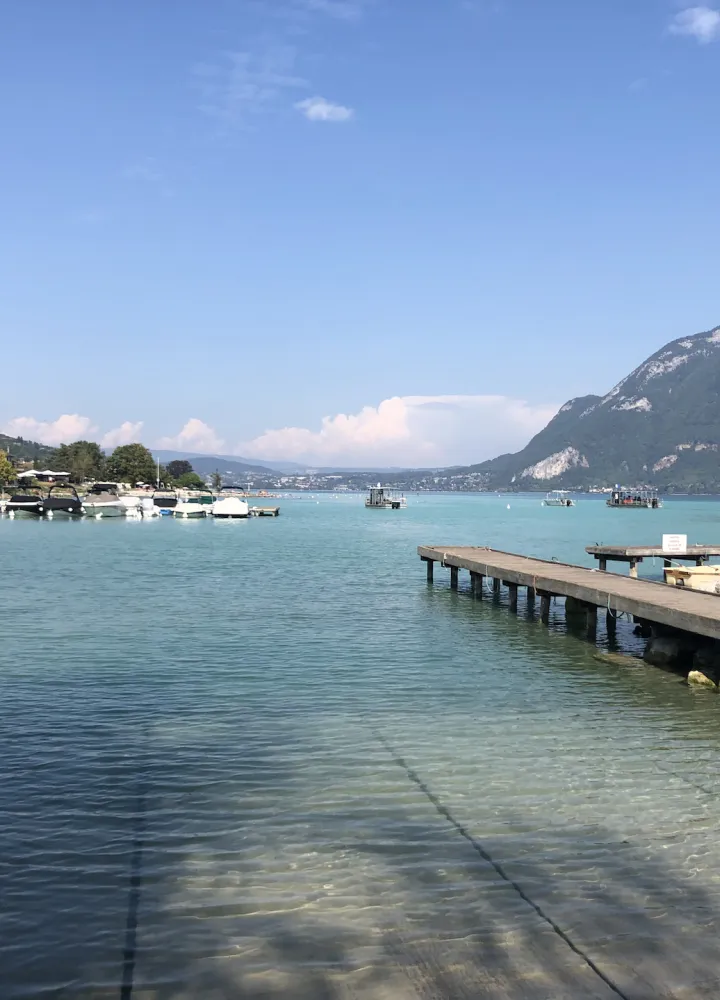 Le port de Sevrier sur le Lac d'Annecy