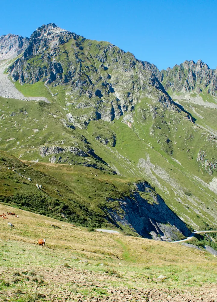 Le versant sud-ouest du Col de la Madeleine