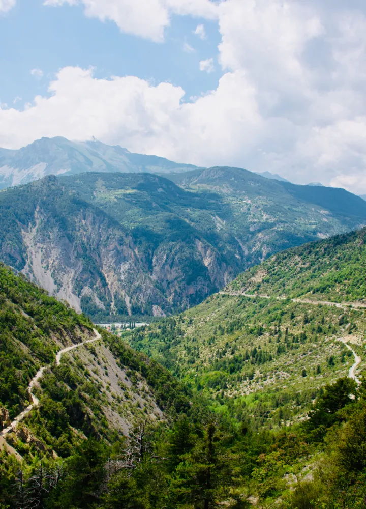 Montée vers Valberg depuis Guillaumes