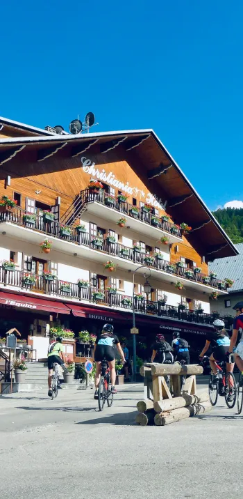 Arrivée à l'hôtel à Valloire