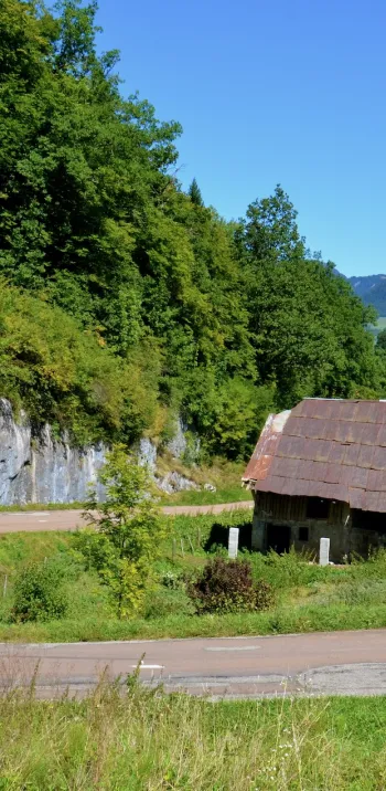 La montée du col du Frêne