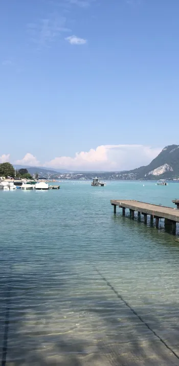 Le port de Sevrier sur le Lac d'Annecy