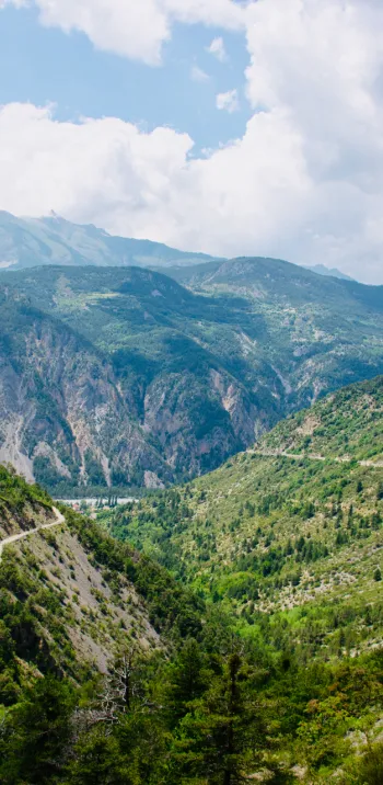 Montée vers Valberg depuis Guillaumes