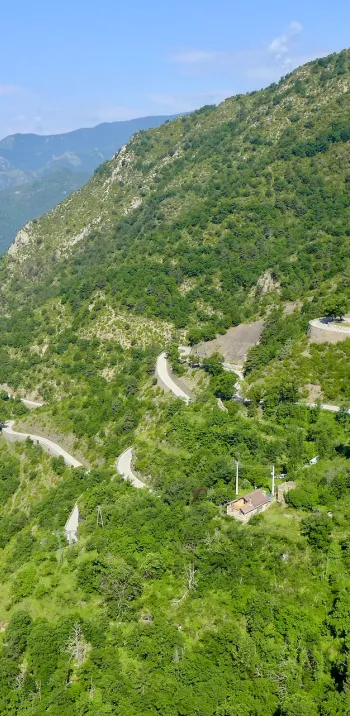 Versant nord du col de Turini