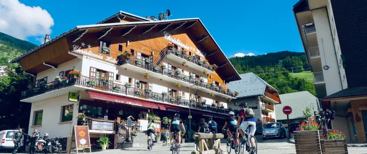 Arrivée à l'hôtel à Valloire
