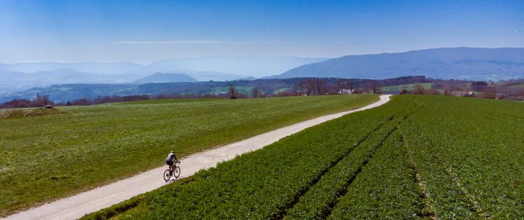 Cap au sud sur les pistes gravel du Mont Sion