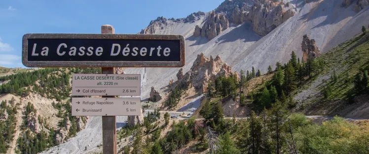 La Casse Déserte, illustration du travail de l'érosion