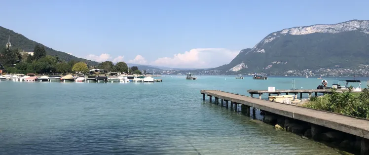 Le port de Sevrier sur le Lac d'Annecy