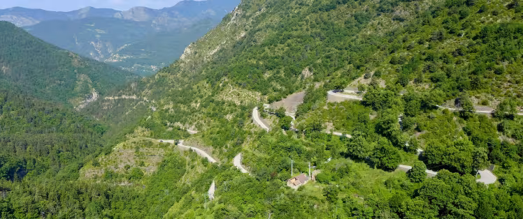 Versant nord du col de Turini