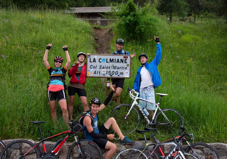 Célébration au passage du col Saint-Martin