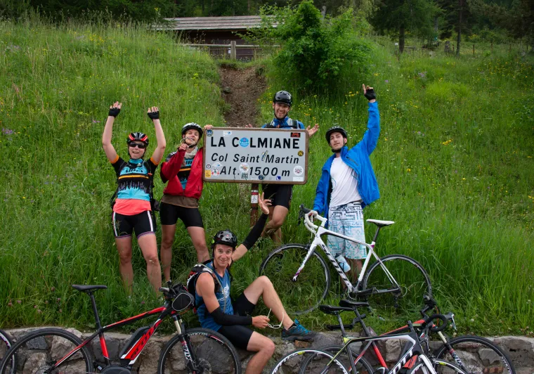 Célébration au passage du col Saint-Martin
