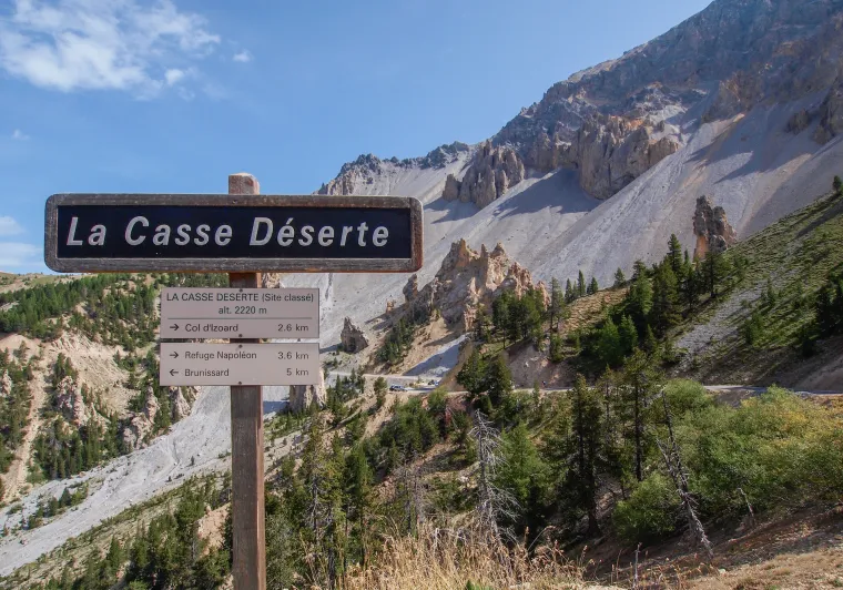 La Casse Déserte, illustration du travail de l'érosion