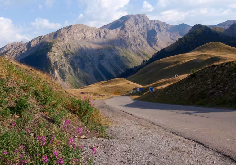 Versant sud du Col de Vars côte Ubaye