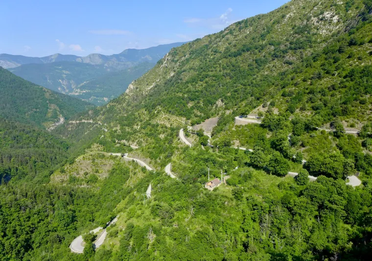 Versant nord du col de Turini