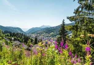 Vue sur le village des Gets 