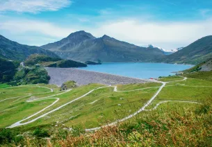 Le barrage et le lac du Mont Cenis