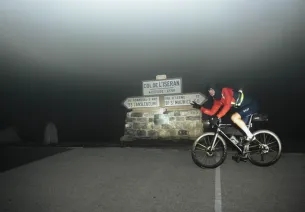 Thibaut Clément en haut de l'iseran