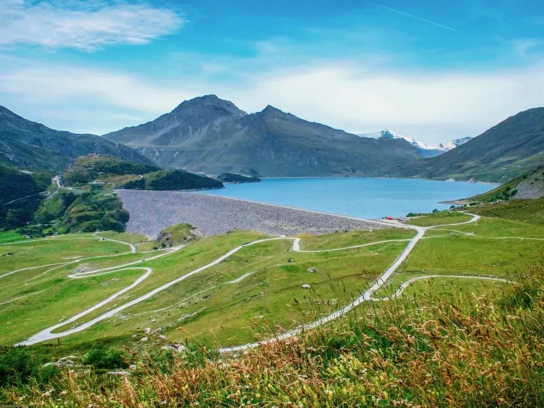 Le barrage et le lac du Mont Cenis